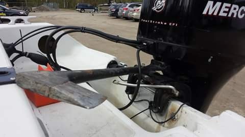 Jigi cup l�hti huonosti k�yntii heti veneen laskun j�lkee vaijeri poikki mutta kyll� se kirveell�kin k��ntyy!:)