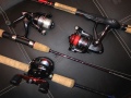 Dragon Viper FD830i + Shimano Catana CX210M 10-30g, Abu Garcia Cyclone 2-12g UL setti, Abu Garcia BlackMax + Shimano Nexave-BX 180MH-J 15-40g