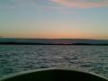 "Death of sun" midnight summer in the lake of  Hirvij�rvi