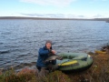Utsjoen tunturij�rvill� l�hell� Norjan rajaa. (Syksy 2009)
